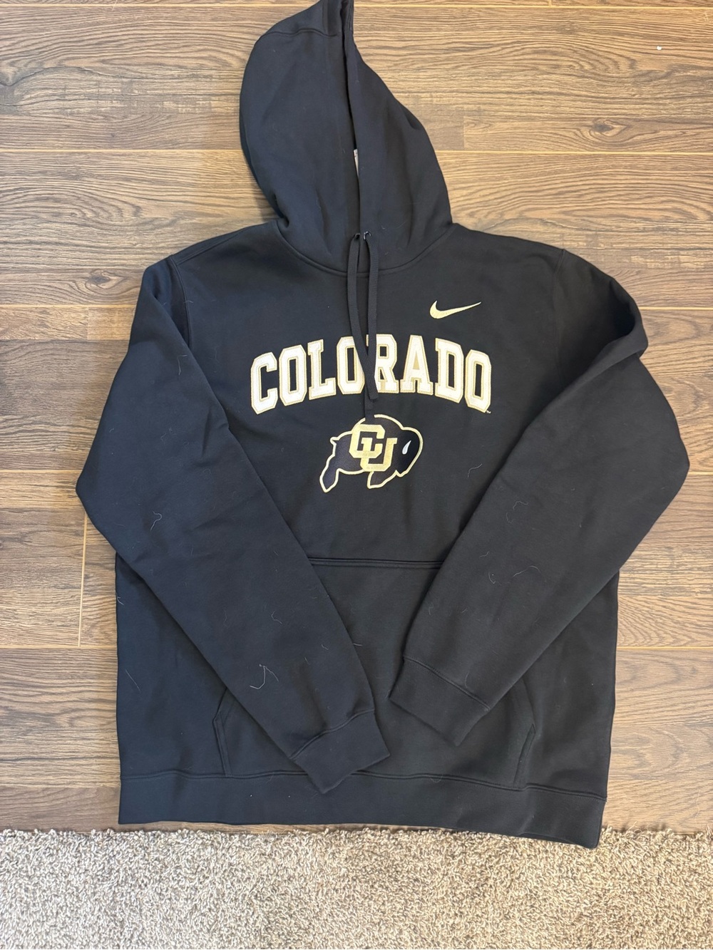 BNWT Nike Black & Gold University of Colorado Buffaloes Hoodie for Men